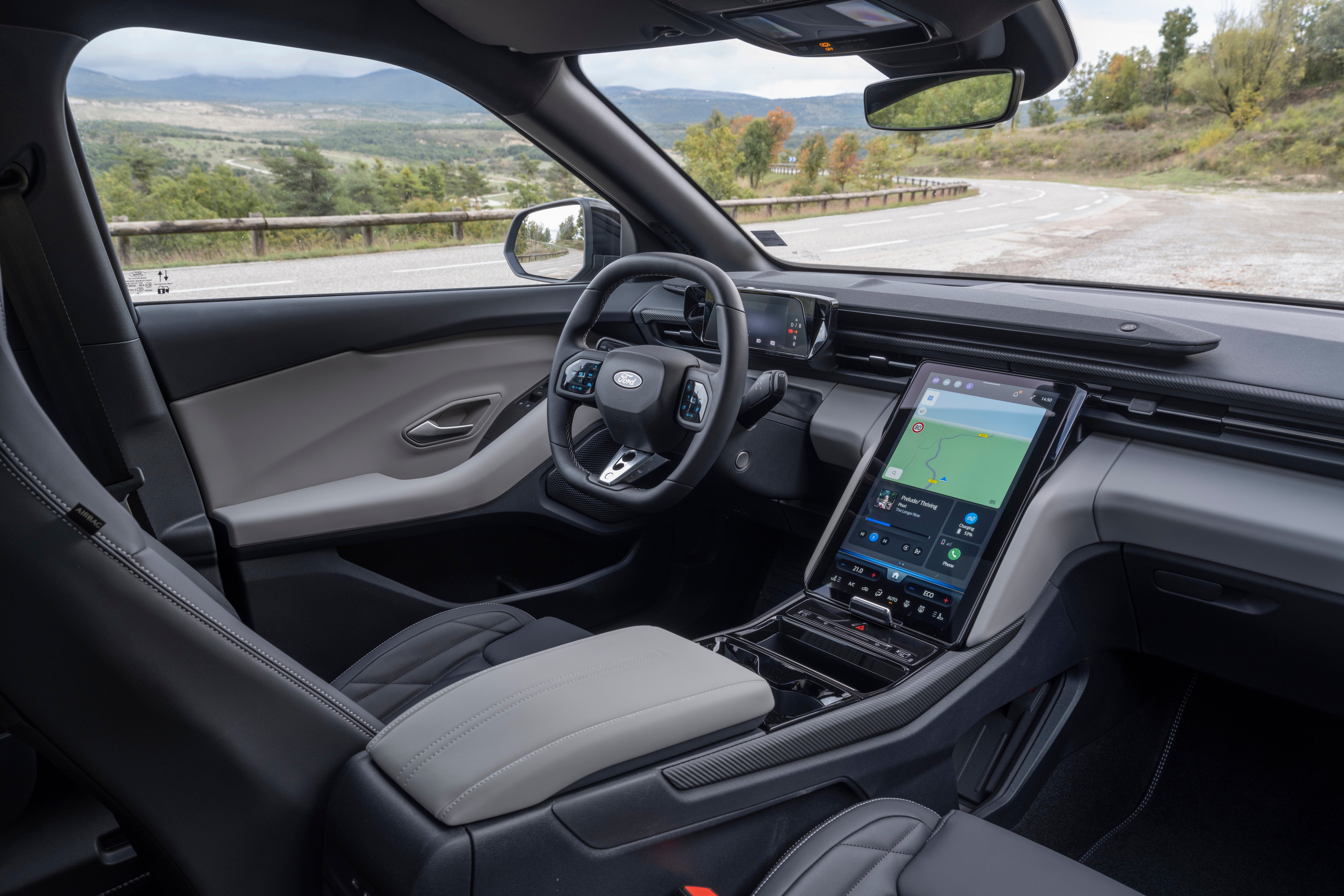 2025 Ford Capri blue dash angled